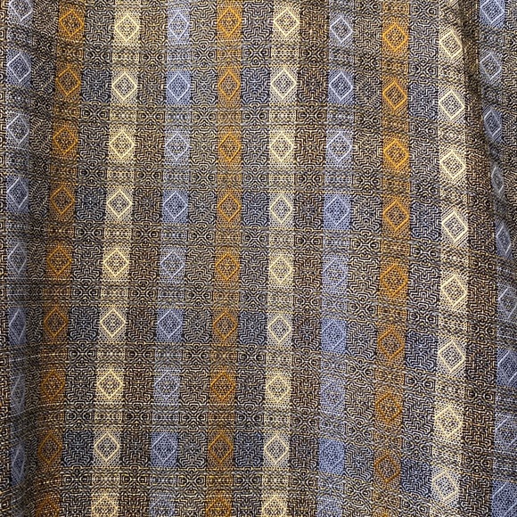 Jhane Barnes Men’s Blue Transpose Patterned Multi-Colored Button-Down Shirt - Picture 12 of 16